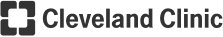 A black and white logo for Cleveland Clinic.