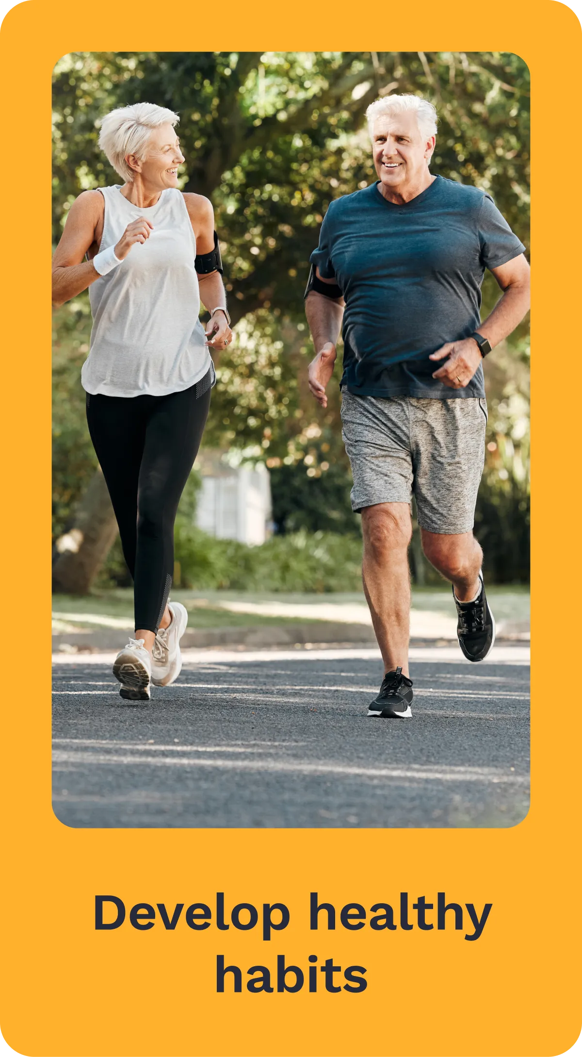 A card explaining the benefits of using the Cronometer app. Develop healthy habits.