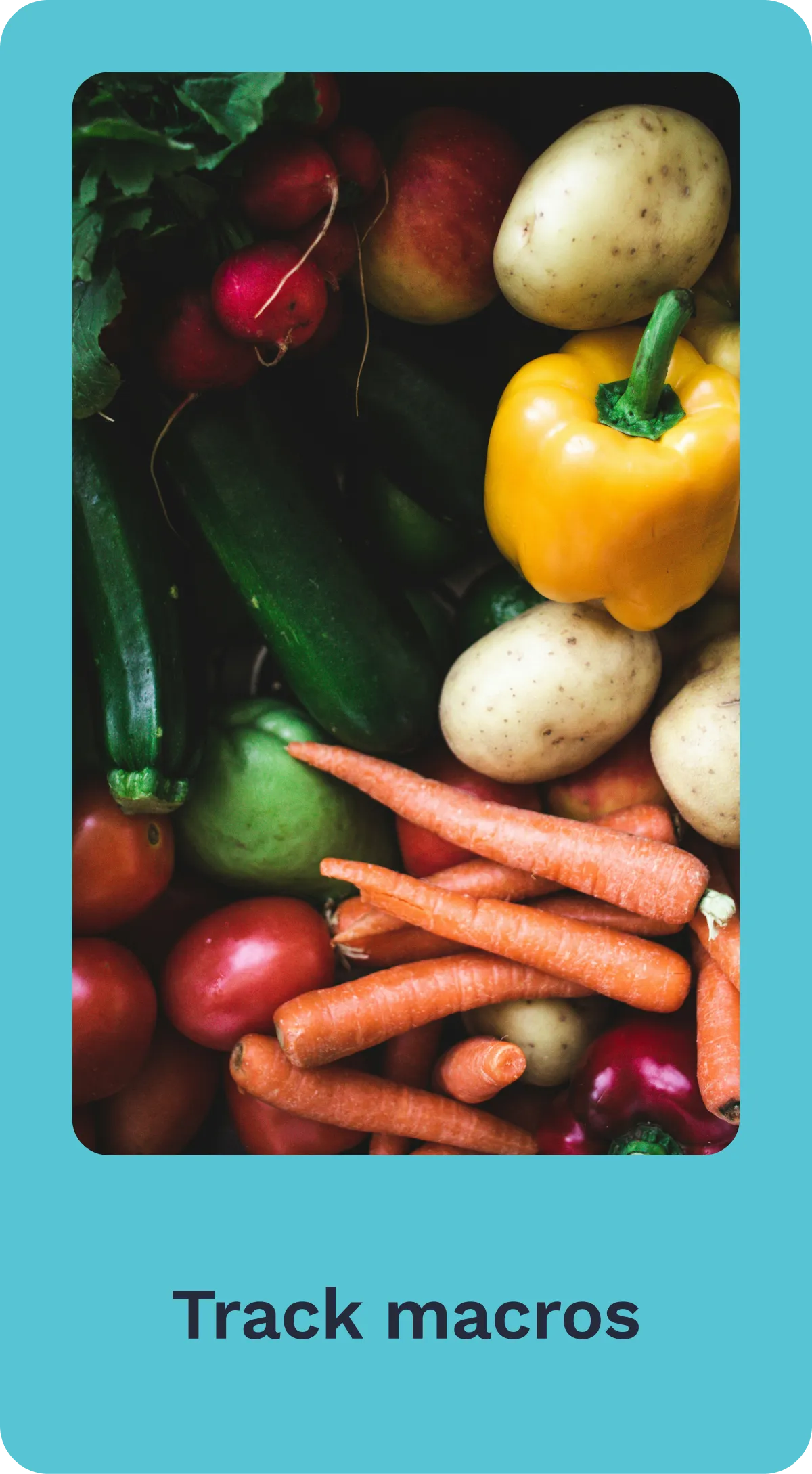 A card explaining the benefits of using the Cronometer app. Track macros.